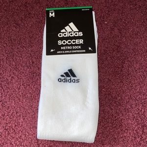 white adidas soccer socks